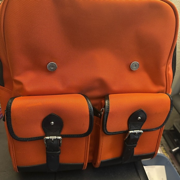 Ralph Lauren- men- extra large backpack- orange with black trims - pre loved - Picture 5 of 11
